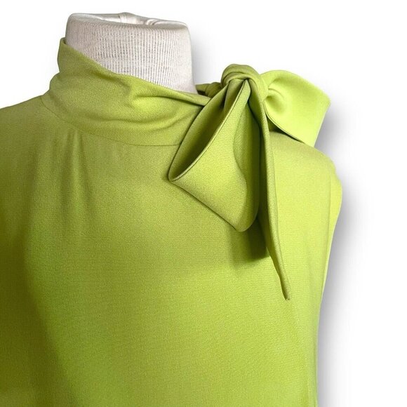 Vintage 1960s Elizabeth Arden Womens Jumpsuit Sz Large Lime Green Wide Leg Mod - Picture 11 of 14